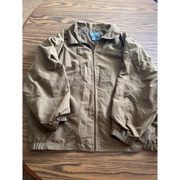 Big Creek Clothing Collection brown zip-up windbreaker jacket size XL